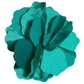 Fluerettes Basic Satin Flower Turquoise