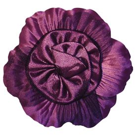 Fluerettes Satin Flower w Tulle Purple