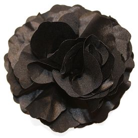 Fluerettes Basic Satin Flower Large Black