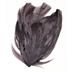 Fluerettes Feathers Grey w Black Dots