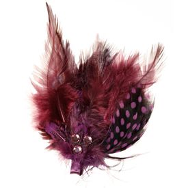 Fluerettes Feathers w Rhinestones Purple