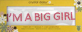 Neon Rhinestone Applique I'm a Big Girl | Pink