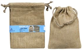 Jute Drawstring Bag 6x8in | Natural