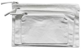 Canvas Organizer Bag | White | Set of 3