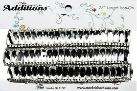 Rhinestone Applique Strip Wide Rectangles | 27in