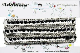 Rhinestone Applique Strip Squares | 27in