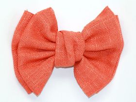 Linen Bow Orange