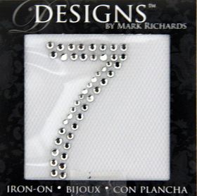 Rhinestone Applique Number 7 | 2in | Clear