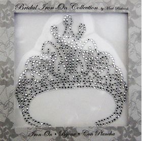 Rhinestone Applique Icon Tiara | 3.25x3.25in | Clear