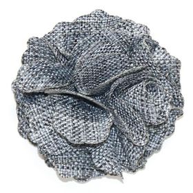 Jute Carnation Flower Grey