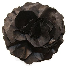 Fluerettes Basic Satin Flower Large Black