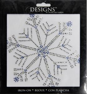 Rhinestone Applique Christmas Snowflake | 5x5in