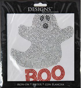 Rhinestone Applique Halloween Boo Ghost | 5x5in