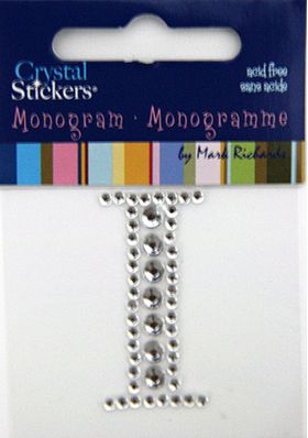 Rhinestone Monogram Clear I