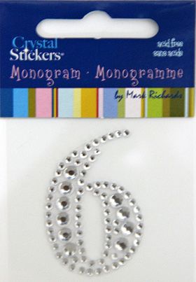 Rhinestone Monogram Clear 6