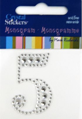 Rhinestone Monogram Clear 5