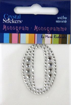 Rhinestone Monogram Clear 0