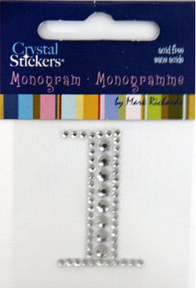 Rhinestone Monogram Clear 1