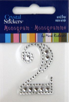 Rhinestone Monogram Clear 2