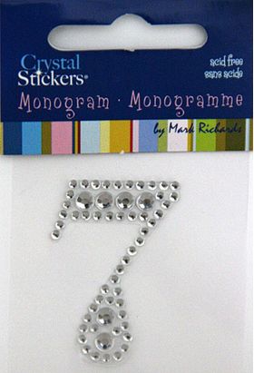 Rhinestone Monogram Clear 7