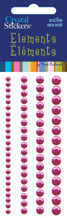 Crystal Stickers ® :: Rhinestones :: Rhinestones Stickers Round 3,4,5,6mm  Hot Pink