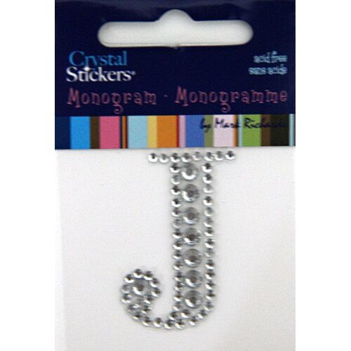 Closeouts :: Crystal Stickers :: Monograms :: Rhinestone Monogram ...