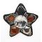Applique w Colorful Stones & Beads | Star