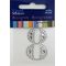 Rhinestone Monogram Clear 8