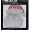 Rhinestone Applique Christmas Santa Face | 5x5in