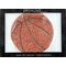 Rhinestone Applique Icon Basketball | 4x4in | Orange & Black