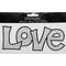 Rhinestone Applique Word Love | 3x6in | Clear & Black