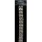 Rhinestone Applique Strip Diamond Chevron | 12in