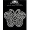 Large Stone Motif Applique Whimsical Butterfly | 3.5in