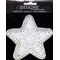 Large Motif Applique White Lace Star | 3.5in