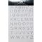 Rhinestone Applique Alphabet Block Uppercase | Clear | 3/4in