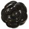 Fluerettes Large Leatherette Flower Black