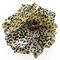 Fluerettes Animal Print Flower Beige & Black Cheetah