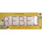 Neon Rhinestone Applique Rebel | Orange