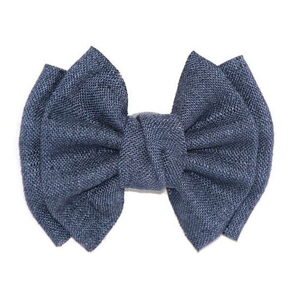 Linen Bow Navy Blue