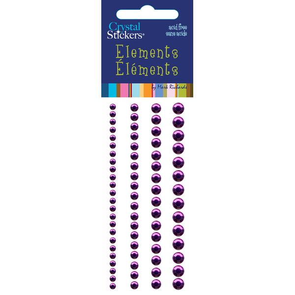 Rhinestones Rounds Purple
