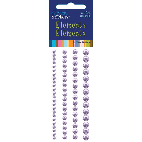 Rhinestones Rounds Lavender