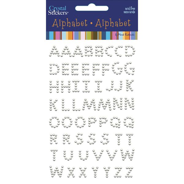 Rhinestone Alpha Block Clear Small