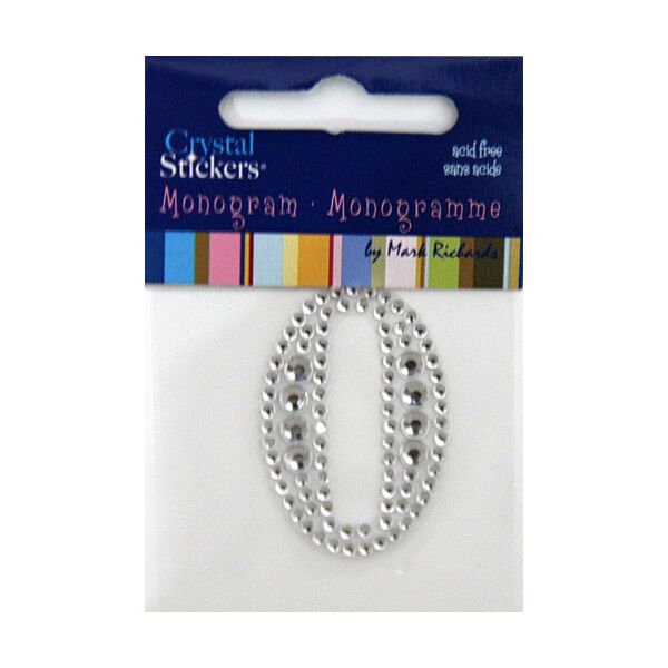 Rhinestone Monogram Clear 0