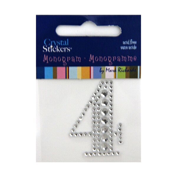 Rhinestone Monogram Clear 4