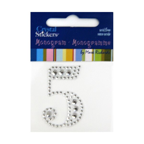 Rhinestone Monogram Clear 5