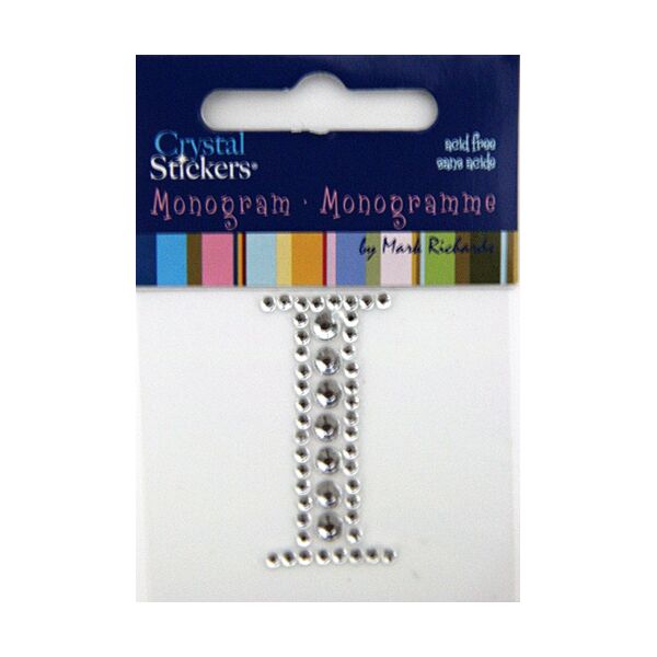 Rhinestone Monogram Clear I