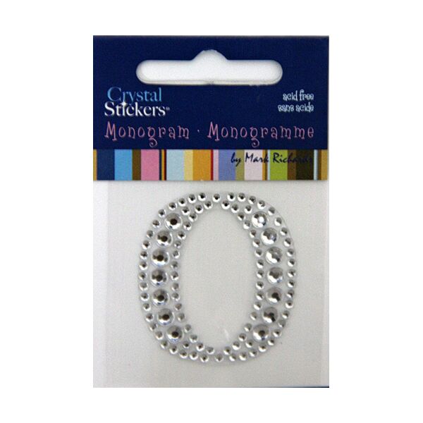 Rhinestone Monogram Clear O