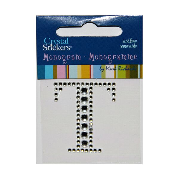 Rhinestone Monogram Clear T