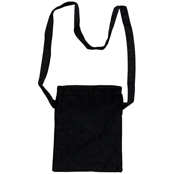 Canvas Shoulder Purse 9x7.5x1in | Black