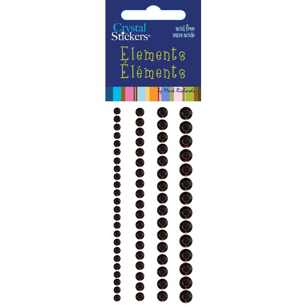 Rhinestones Rounds Black